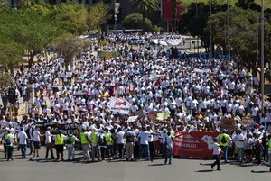 Photo of land for housing protest in Cape Town