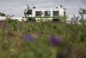 Photo of police Nyala during student protests