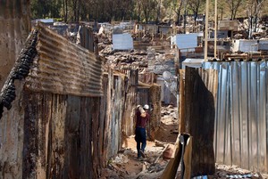 Photo of shacks