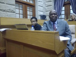 Photo of two men in parliament