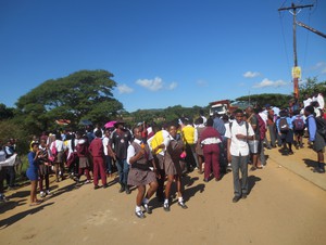 Photo of protesting school students