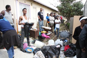 Photo of Howell Road evictees